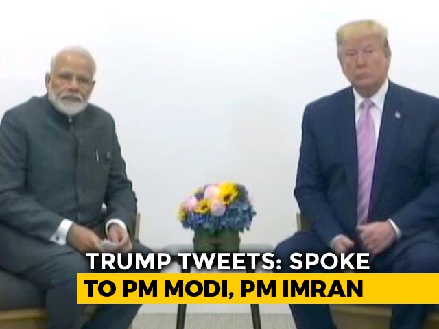 "Spoke To My Two Good Friends": Trump After Call With PM Modi, Imran Khan