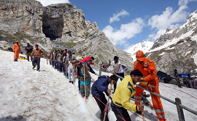 Amarnath Yatra Suspended Due To Bad Weather