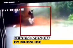On CCTV, Kerala Man's Narrow Escape From Mudslide On CCTV, Kerala Man's Narrow Escape From Mudslide