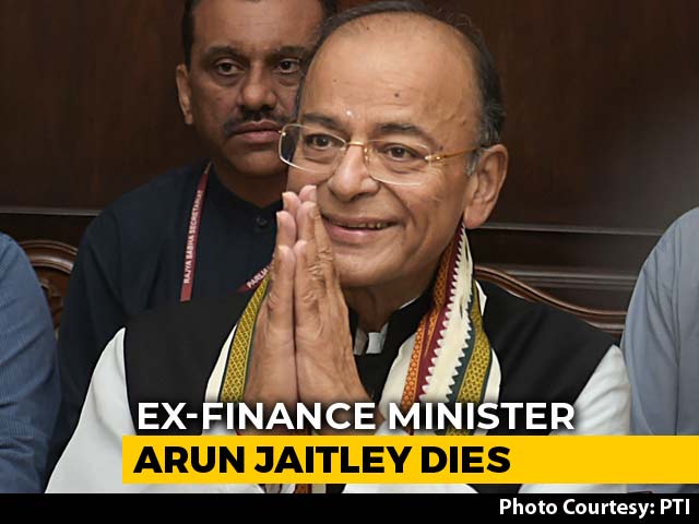 BJP Leaders Mourn Former Union Minister Arun Jaitley's Death