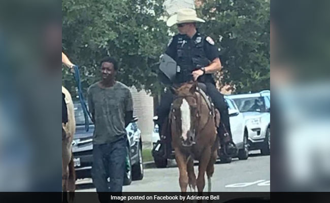 Cops On Horseback Led Black Suspect By Rope Through Texas Streets