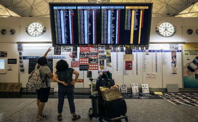 Flights Resume At Hong Kong Airport After Protests