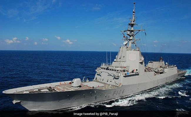 Spanish Navy Ship Arrives At Goa's Mormugao Port