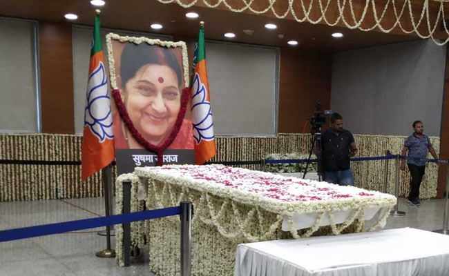 Foreign Dignitaries, World Leaders Pay Tributes To Sushma Swaraj