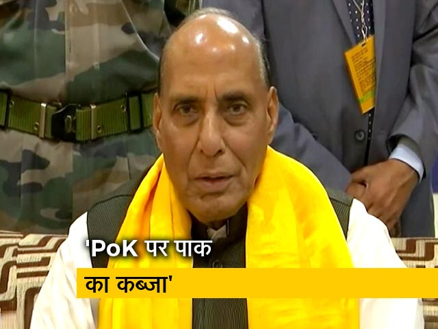 कश्मीर से पाकिस्तान का क्या वास्ता: राजनाथ सिंह