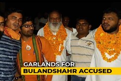 Hero's Welcome For Bailed-Out Accused In UP Violence That Killed Cop Hero's Welcome For Bailed-Out Accused In UP Violence That Killed Cop