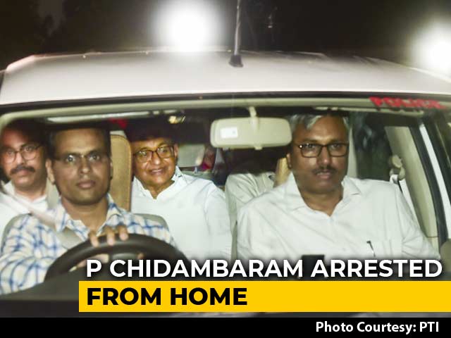 P Chidambaram Arrested In INX Media Case Amid High Drama