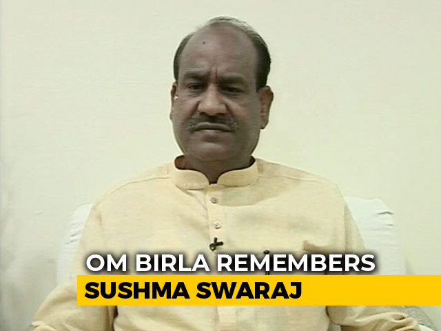 Lok Sabha Speaker Om Birla Remembers Sushma Swaraj