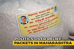 Row Over Devendra Fadnavis' Pictures On Maharashtra Flood Relief Material Row Over Devendra Fadnavis' Pictures On Maharashtra Flood Relief Material