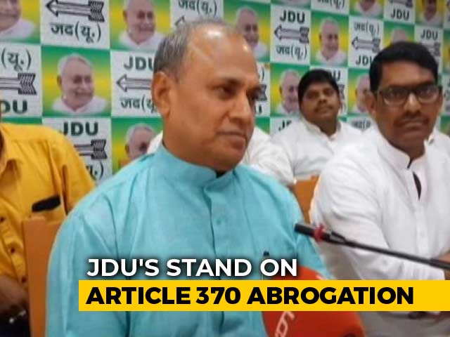 Article 370 "Behind Us": Nitish Kumar's Party Signals Shift In Stance