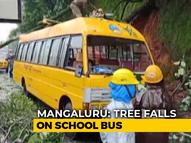 Tree Falls On School Bus In Flood-Affected Karnataka, 17 Students Injured