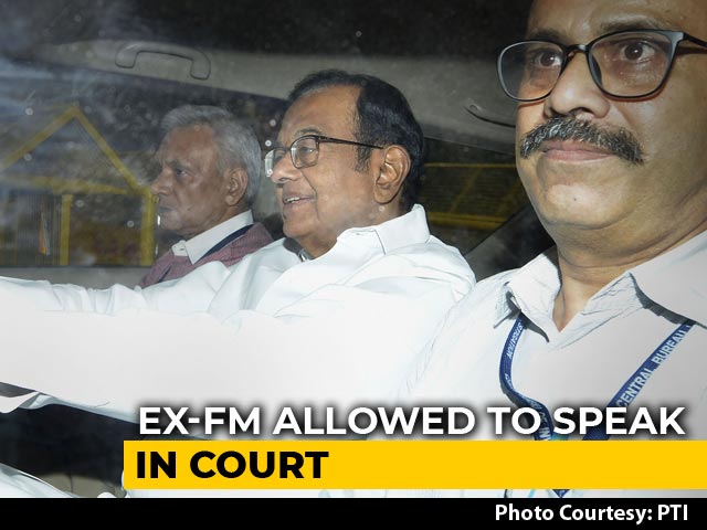 P Chidambaram Allowed To Speak In Court, Despite CBI's Objection