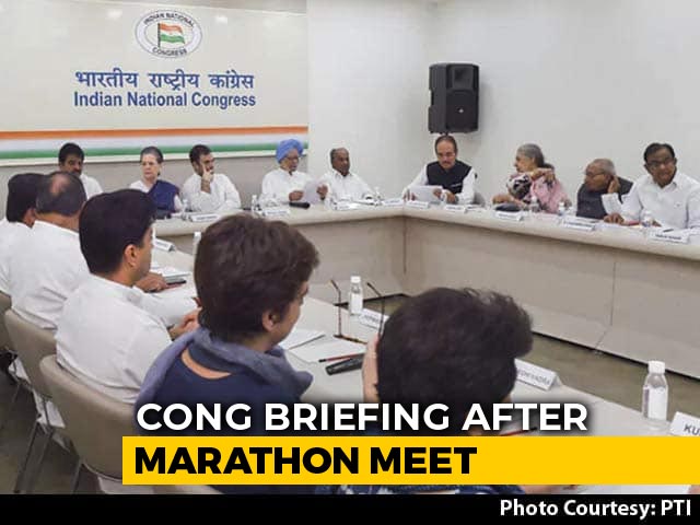 Congress Top Body Meeting To Pick Chief Interrupted Over J&K