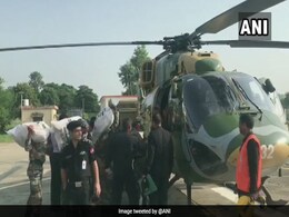 Punjab: Army Choppers Airdrop Food Packets In Flood-Hit Areas Of Ludhiana Punjab: Army Choppers Airdrop Food Packets In Flood-Hit Areas Of Ludhiana