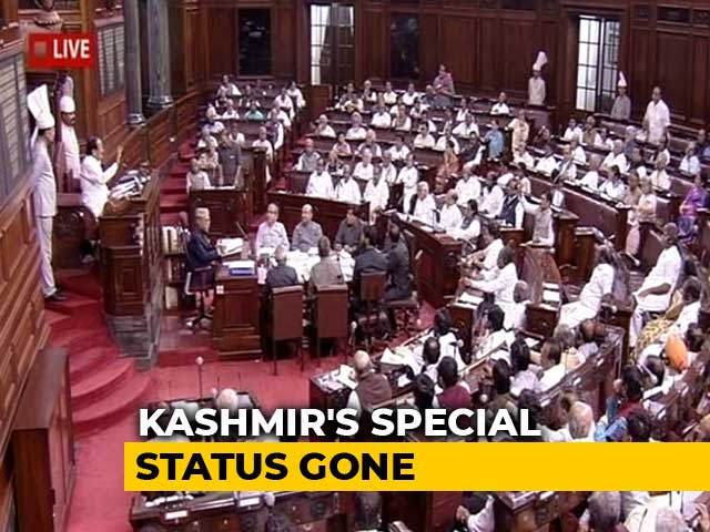 Bill To Bifurcate Jammu And Kashmir Cleared By Rajya Sabha