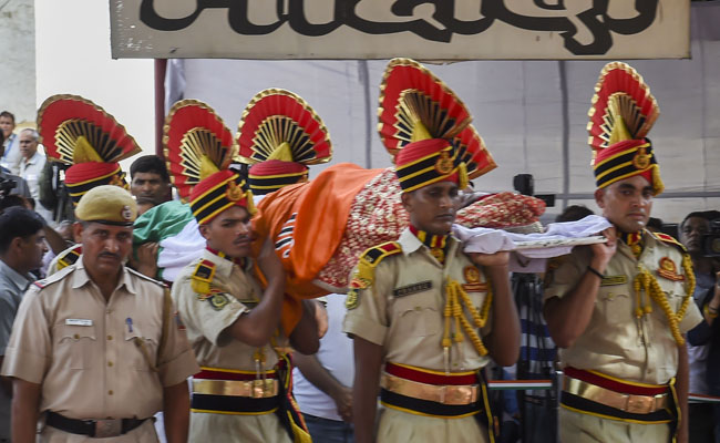 Sushma Swaraj Cremated With State Honours: Highlights