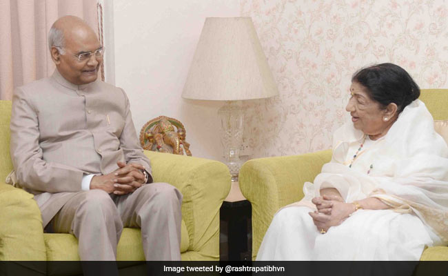 President Kovind Meets Singer Lata Mangeshkar, Wishes Her Good Health
