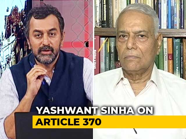 "BJP Will Beat Rajiv Gandhi's Record If...": Yashwant Sinha On Kashmir
