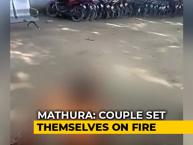 Couple Set Themselves On Fire Inside Police Station In UP