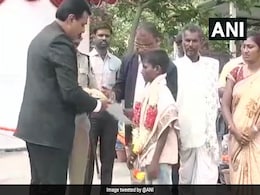 Boy, 12, Guided Ambulance Out Of Flooded Bridge In Karnataka, Felicitated Boy, 12, Guided Ambulance Out Of Flooded Bridge In Karnataka, Felicitated