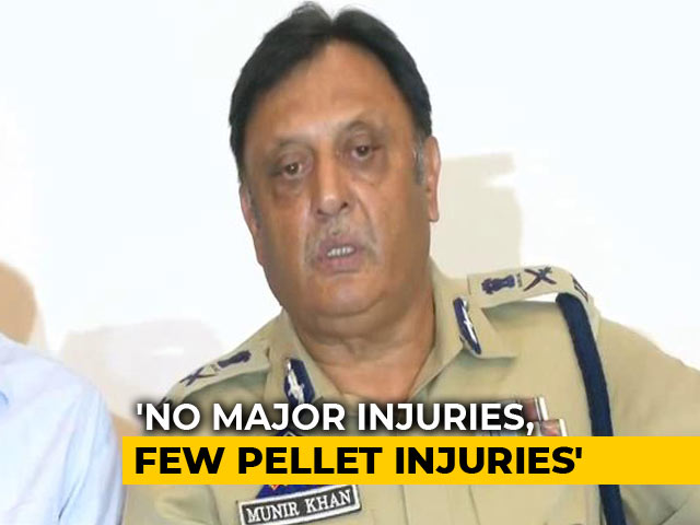 "Few Pellet Injuries" During Localised Incidents, Says Top Cop In Kashmir "Few Pellet Injuries" During Localised Incidents, Says Top Cop In Kashmir