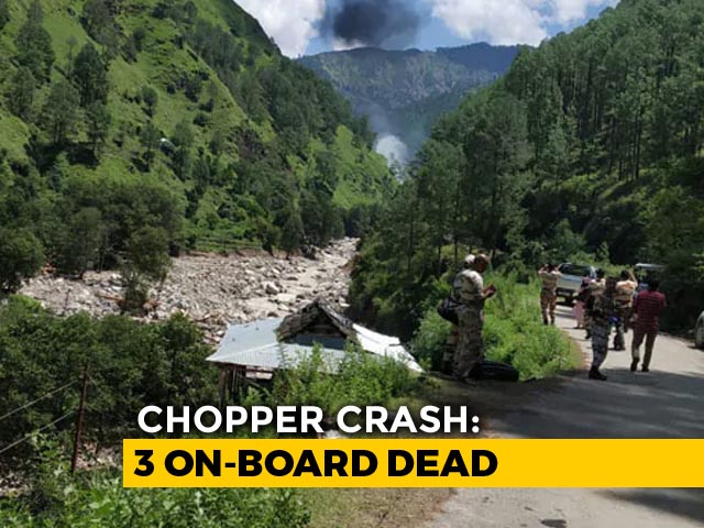 3 Dead As Helicopter For Flood Relief Hits Cable, Crashes In Uttarakhand