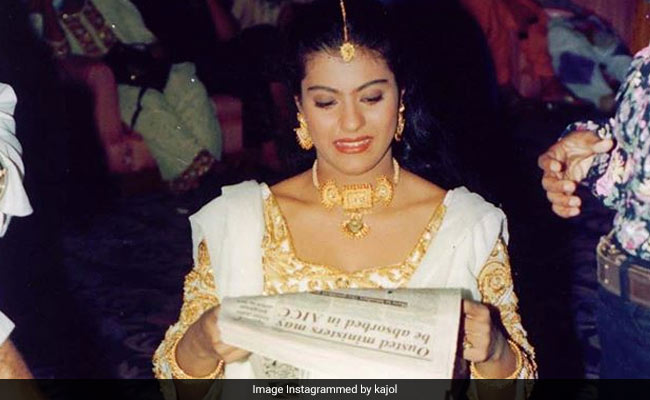 Kajol's LOL Throwback Pic Shows What Happens When She Can't Find A Book