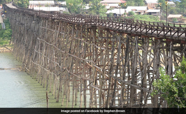 Thailand's Longest Wooden Bridge May Collapse As Heavy Rain Continues