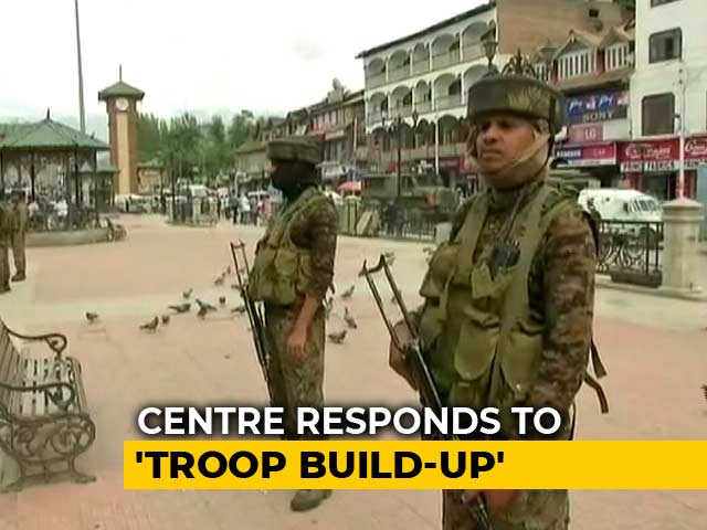 Troop Deployment In Kashmir Based On Security Needs, Says Centre