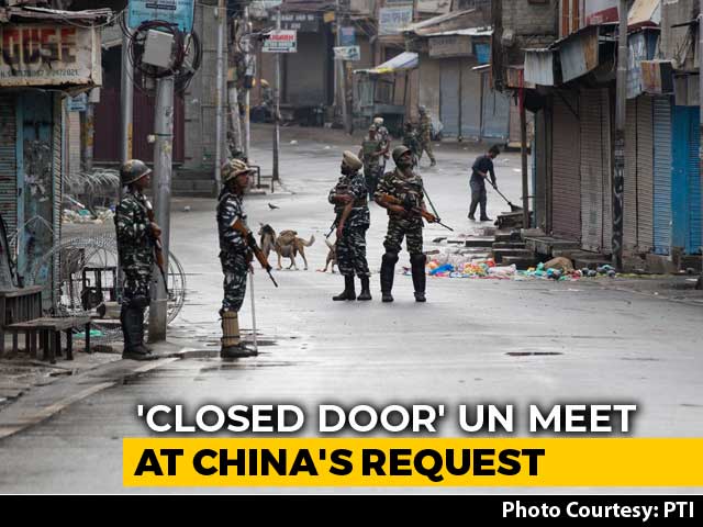 "Closed Consultation" At UN Security Council Today Over India's J&K Move
