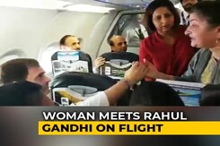 Woman Meets Rahul Gandhi On Flight From Srinagar. Priyanka Gandhi Tweets Woman Meets Rahul Gandhi On Flight From Srinagar. Priyanka Gandhi Tweets