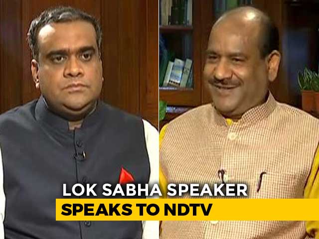 "Opposition Must Get Equal Time," Lok Sabha Speaker Om Birla Tells NDTV