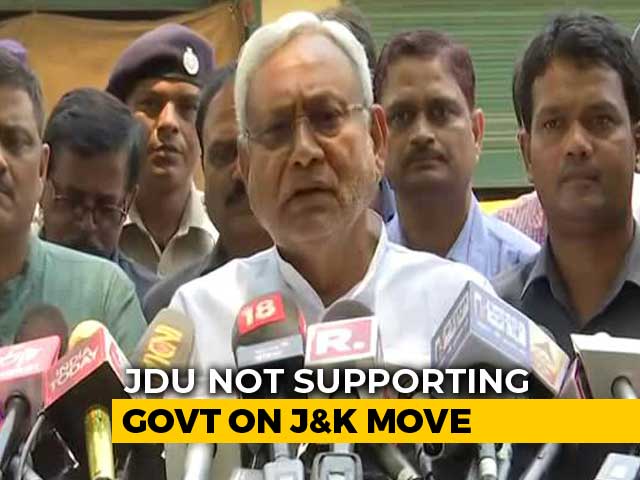 Article 370 Marks Latest Display Of Nitish Kumar's Differences With BJP