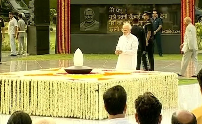 President, PM Modi Pay Tribute To Vajpayee On His 1st Death Anniversary