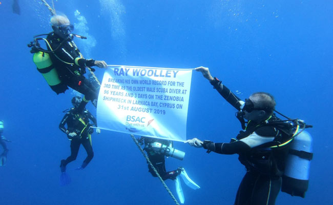 World War Two Veteran Breaks His Own Scuba Diving Record At 96