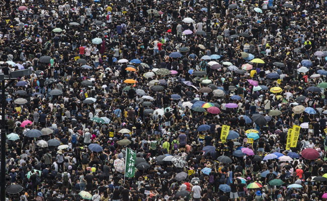 1.7 Million Protesters Throng Hong Kong Streets, Largest Rally In Weeks