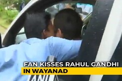 Rahul Gandhi Ambushed With Kiss In His Kerala Constituency Rahul Gandhi Ambushed With Kiss In His Kerala Constituency