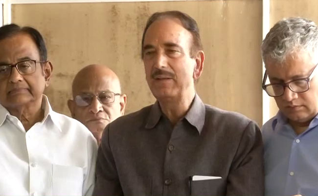 "What About China, Pak": Ghulam Nabi Azad Cites Strategic Issues On J&K