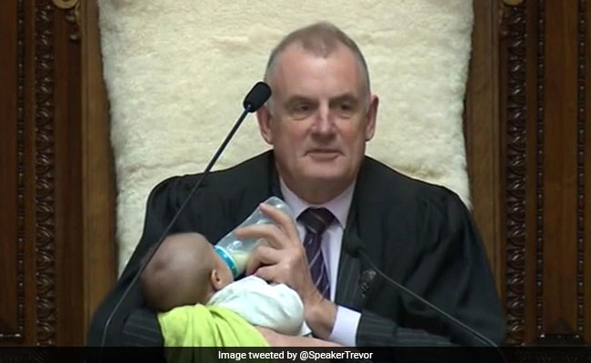 New Zealand Speaker Bottle-Feeds Baby In Parliament, Wins Over Internet