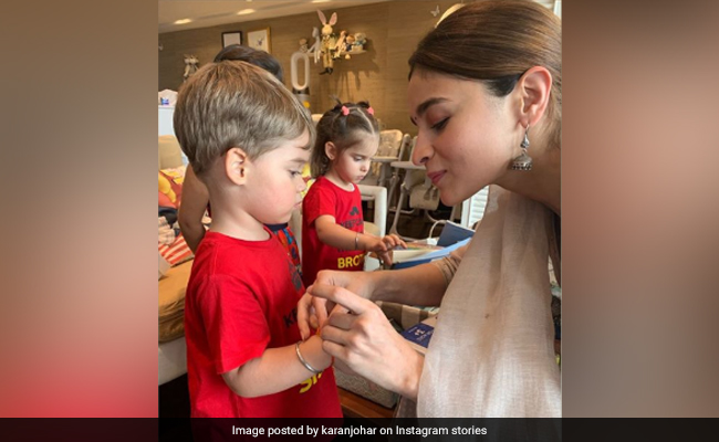 Alia Bhatt Ties Rakhi To Karan Johar's Son Yash. The Internet Loves Pic