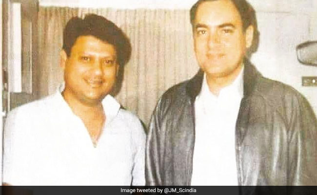 Jyotiraditya Scindia's Throwback Photo On Rajiv Gandhi Birth Anniversary