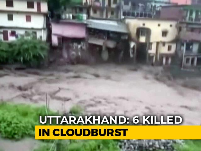 On Video, Houses Washed Away After Cloudburst In Uttarakhand