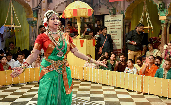 Watch: On Hariyali Teej, Hema Malini's Dance Show Delights Audience In Mathura