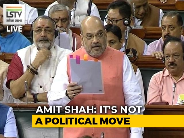 "PoK Included When I Talk About J&K": Amit Shah Hits Back At Opposition
