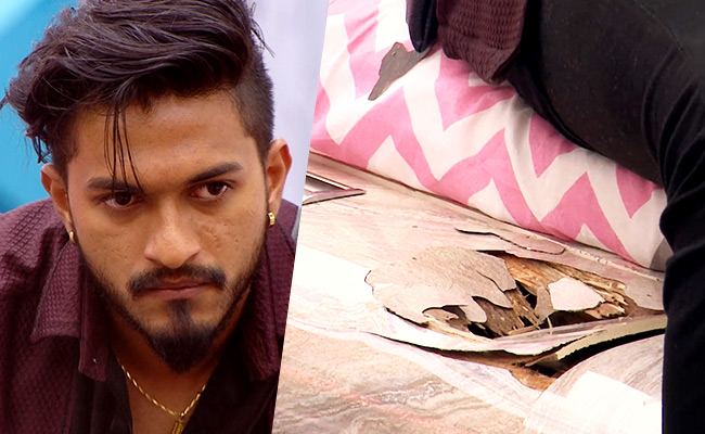 <I>Bigg Boss Tamil 3</I>, Day 43 Written Update: Mugen Damages Property In A Fit Of Rage