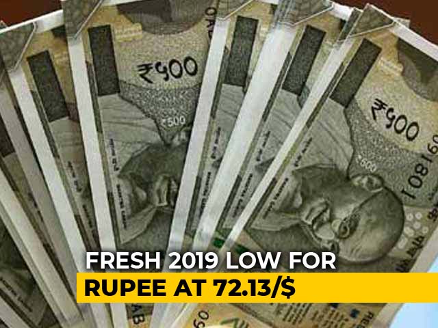Rupee Declines By 51 Paise To Hit New 2019 Low Against Dollar