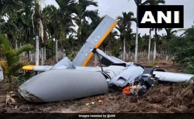 DRDO Drone 'Rustom-2' Crashes In Farm In Karnataka's Chitradurga District