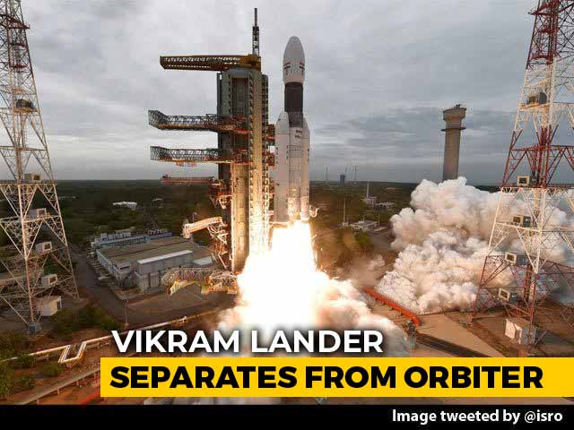 Closer To Moon. Lander 'Vikram' Separates From Chandrayaan 2 Orbiter