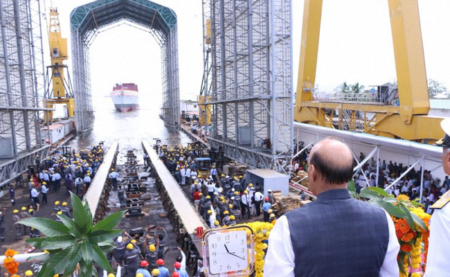 INS Nilgiri, Navy's India-Made Stealth Frigate, Launched For Sea Trials