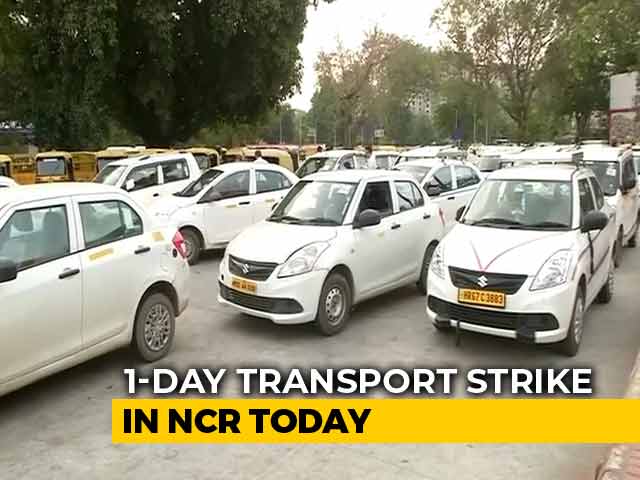 Commuters Hit As Striking Delhi Transport Workers Stop Cabs
